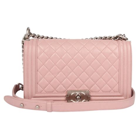 dusty pink boy chanel bag|chanel black handbags.